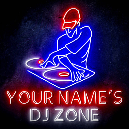 Custom Ultra-Bright DJ Zone Music Studio LED Sign with Remote (Neon-Style, LED Technology) - Way Up Gifts