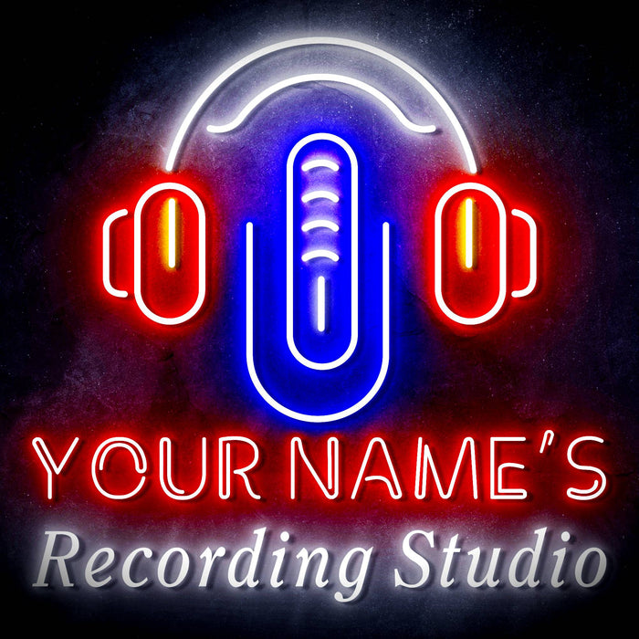 Custom Ultra-Bright Radio Music On Air Recording Studio LED Sign with Remote (Neon-Style, LED Technology) - Way Up Gifts