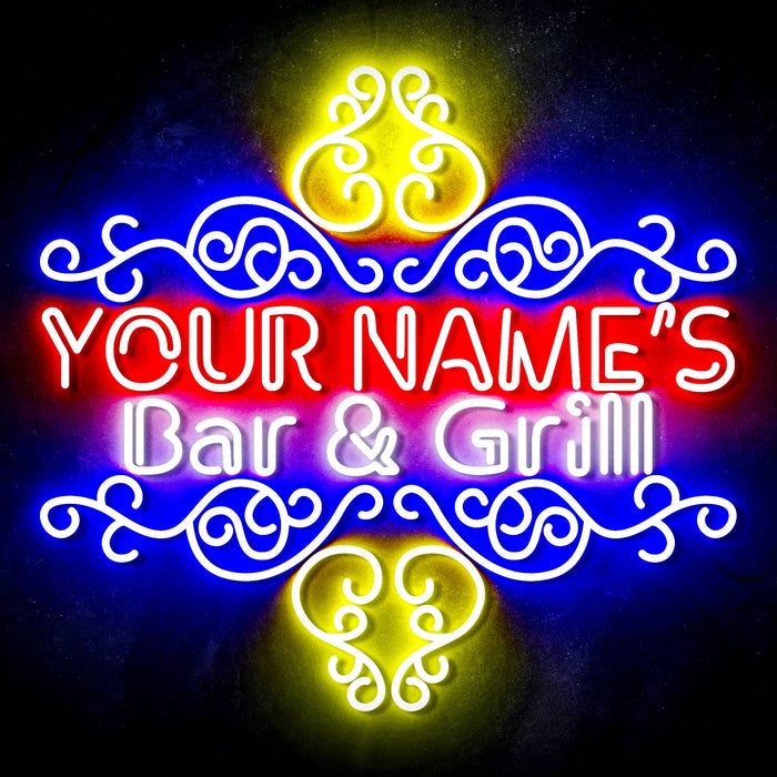 Custom Ultra-Bright Home Decor Restaurant Bar & Grill LED Sign with Remote (Neon-Style, LED Technology) - Way Up Gifts