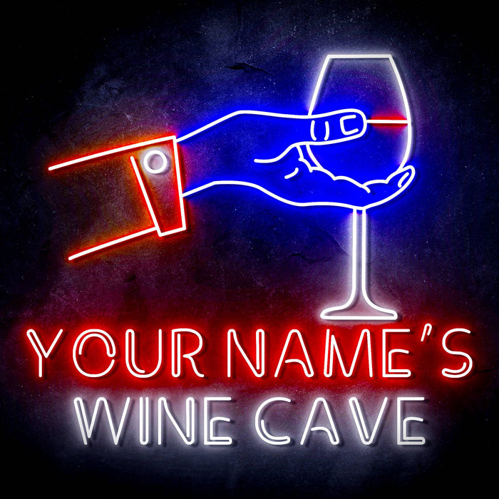 Custom Ultra-Bright Lounge Room Wine Cave LED Sign with Remote (Neon-Style, LED Technology) - Way Up Gifts