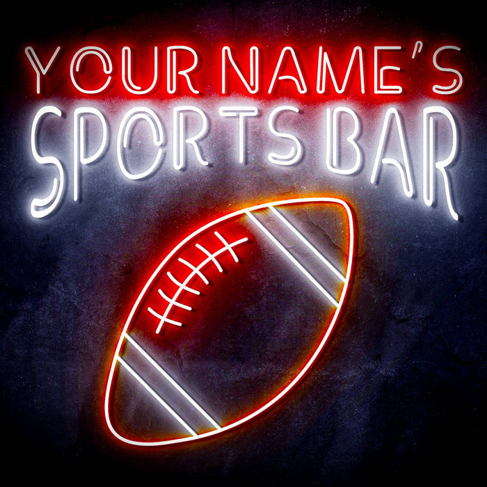 Custom Ultra-Bright Football Sports Bar LED Sign with Remote (Neon-Style, LED Technology) - Way Up Gifts