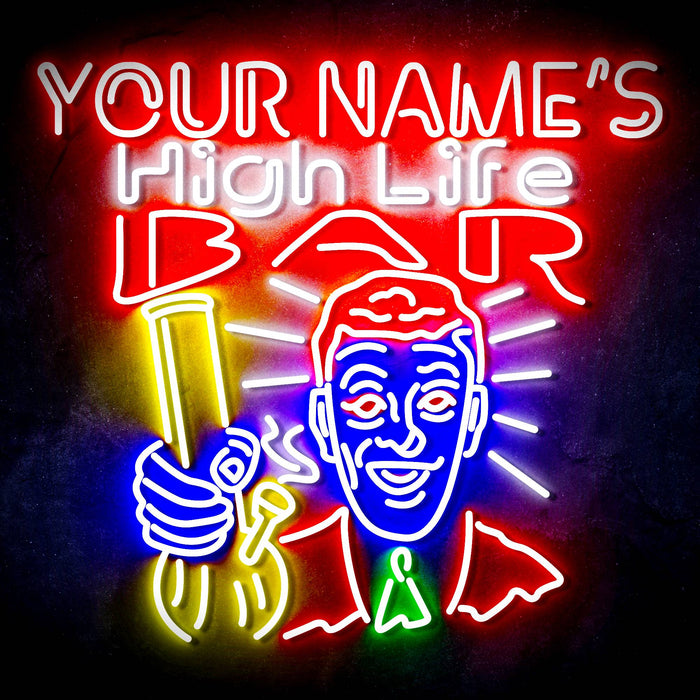 Personalized Ultra-Bright High Life Bar LED Sign with Remote (Neon-Style, LED Technology) - Way Up Gifts