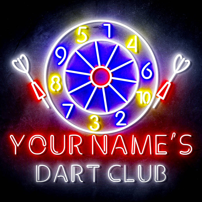 Custom Ultra-Bright Dart Club LED Sign with Remote (Neon-Style, LED Technology) - Way Up Gifts