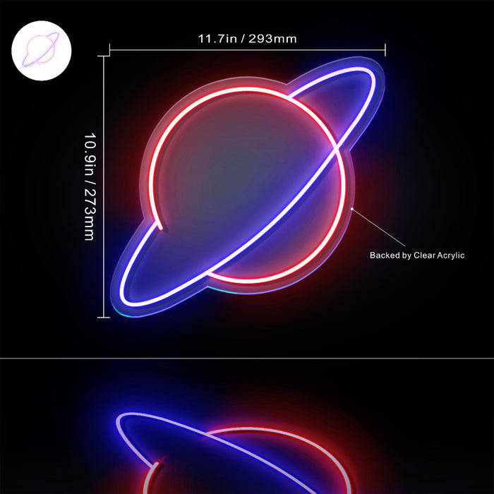 Planet Space Kid Room Flex Silicone LED Sign (Neon-Style, LED Technology) - Way Up Gifts