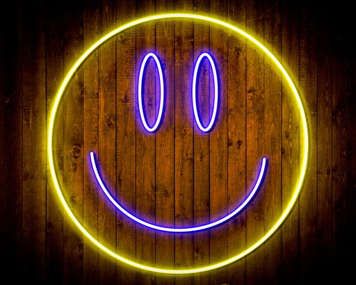 Smiley Face Emoji Flex Silicone LED Sign (Neon-Style, LED Technology) - Way Up Gifts