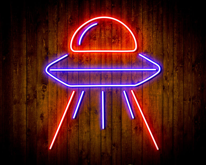 Alien Space Ship UFO Flex Silicone LED Sign (Neon-Style, LED Technology) - Way Up Gifts