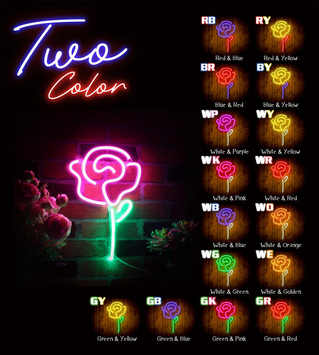 Rose Flower Flex Silicone LED Sign (Neon-Style, LED Technology) - Way Up Gifts