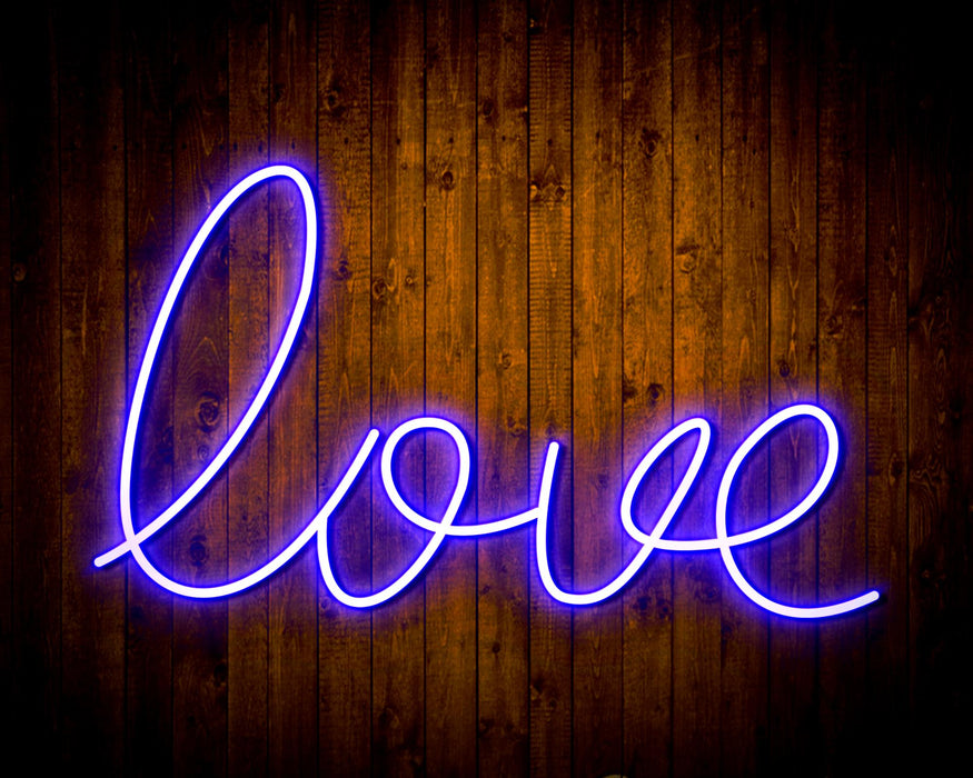 Love Flex Silicone LED Sign (Neon-Style, LED Technology) - Way Up Gifts