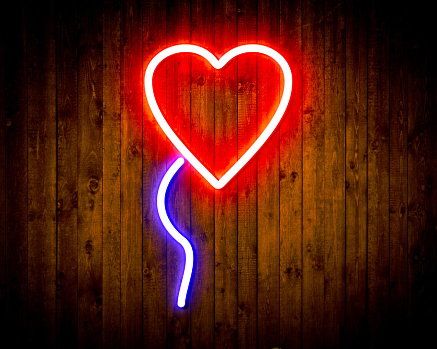 Heart Shaped Balloon Flex Silicone LED Sign (Neon-Style, LED Technology) - Way Up Gifts