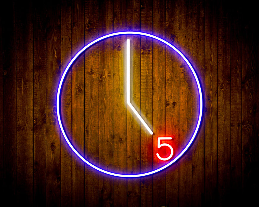 It's 5 O Clock Happy Hour Flex Silicone LED Sign (Neon-Style, LED Technology) - Way Up Gifts