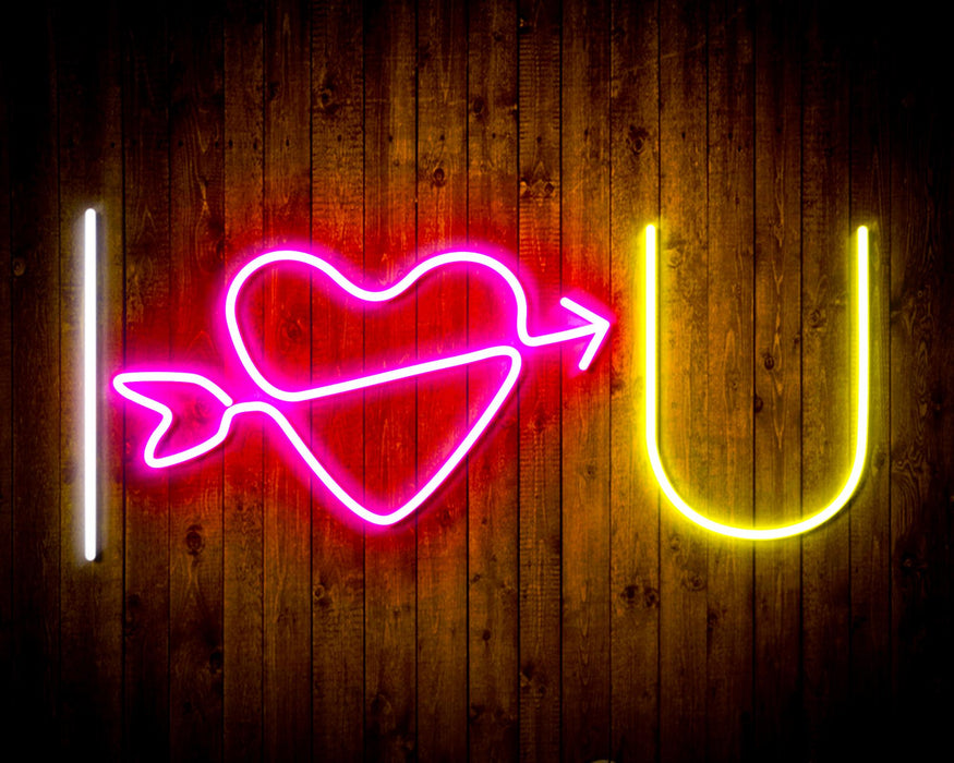 I Love You Flex Silicone LED Sign (Neon-Style, LED Technology) - Way Up Gifts