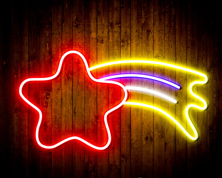 Shooting Star Flex Silicone LED Sign (Neon-Style, LED Technology) - Way Up Gifts