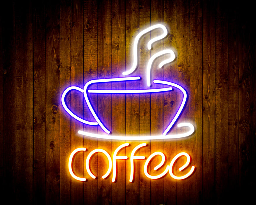 Coffee Cup Flex Silicone LED Sign (Neon-Style, LED Technology) - Way Up Gifts