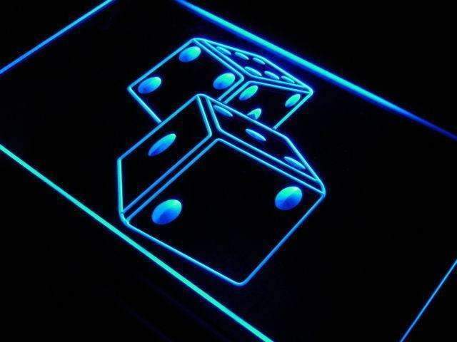 Game Room Dice LED Light Sign - Way Up Gifts