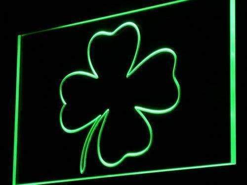Irish Four Leaf Clover LED Light Sign - Way Up Gifts