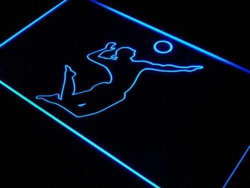 Mens Sand Volleyball LED Light Sign - Way Up Gifts
