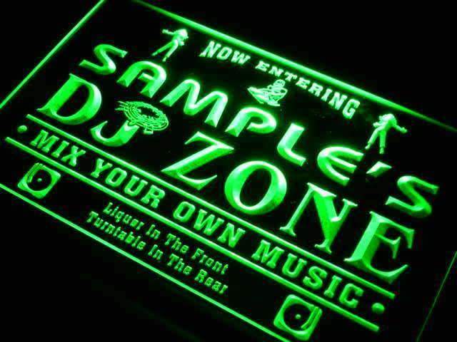 Personalized DJ Zone LED Light Sign - Way Up Gifts