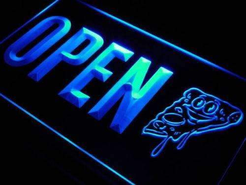 Pizzeria Pizza Slice Open LED Light Sign - Way Up Gifts