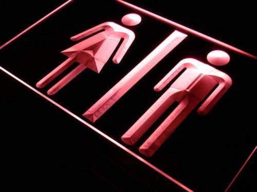 Restrooms Display LED Light Sign - Way Up Gifts
