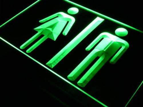 Restrooms Display LED Light Sign - Way Up Gifts