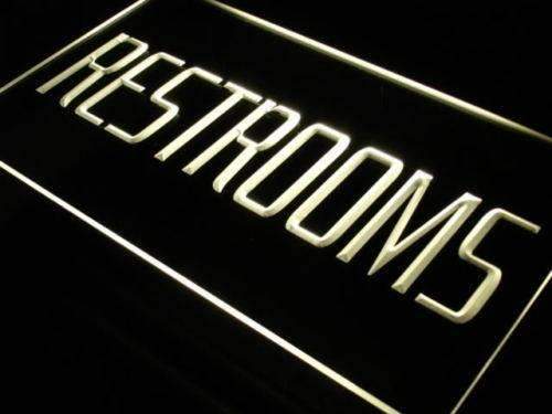Restrooms LED Light Sign - Way Up Gifts
