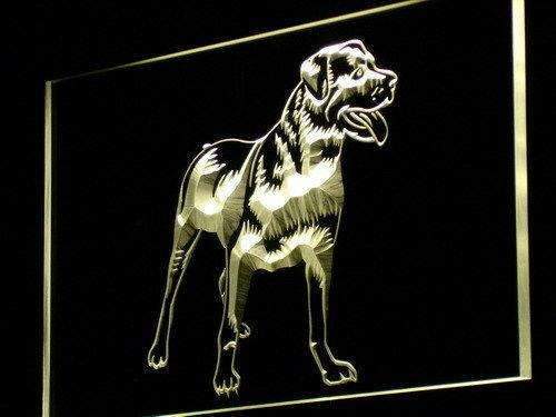 Rottweiler Dog LED Light Sign - Way Up Gifts