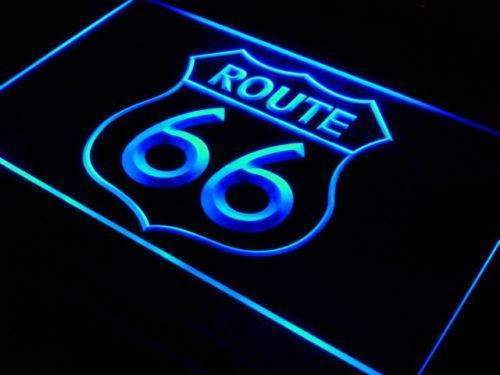 Route 66 LED Light Sign - Way Up Gifts
