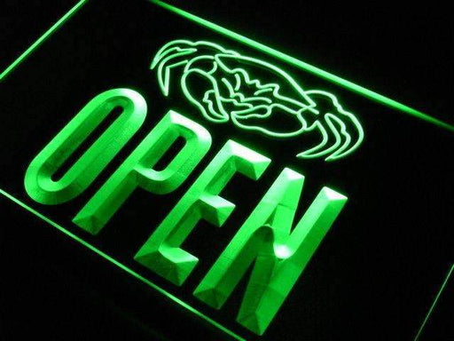 Seafood Crab Open LED Light Sign - Way Up Gifts