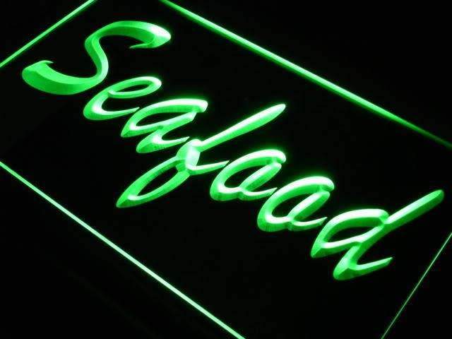 Seafood LED Light Sign - Way Up Gifts
