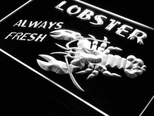 Seafood Always Fresh Lobster LED Light Sign - Way Up Gifts