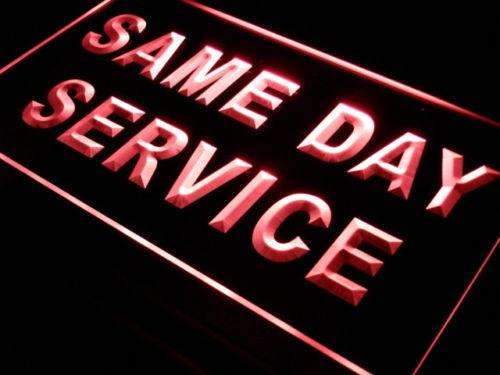 Same Day Service LED Light Sign - Way Up Gifts
