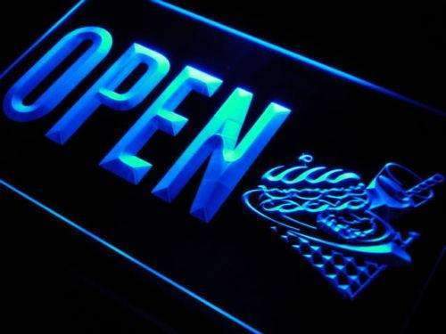 Sandwiches Drinks Cafe Open LED Light Sign - Way Up Gifts