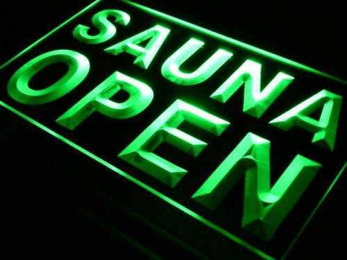 Sauna Open LED Light Sign - Way Up Gifts