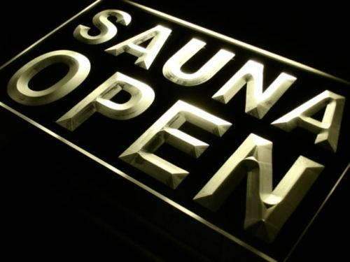 Sauna Open LED Light Sign - Way Up Gifts