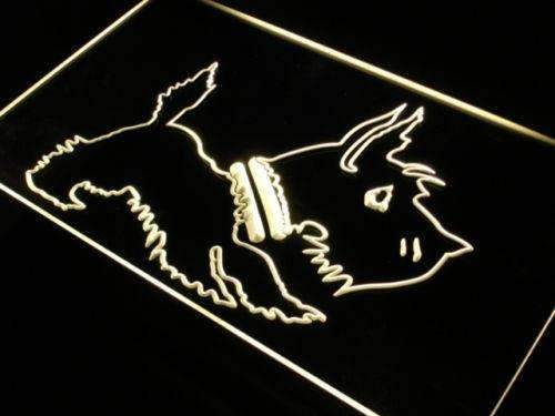 Scottie Dog LED Light Sign - Way Up Gifts