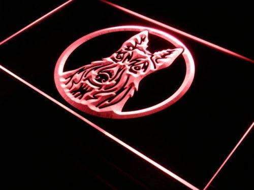 Scottish Terrier Aberdeen Scottie LED Light Sign - Way Up Gifts