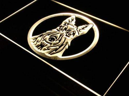 Scottish Terrier Aberdeen Scottie LED Light Sign - Way Up Gifts