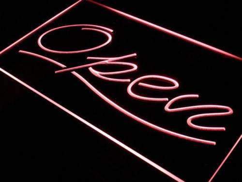 Script Open LED Light Sign - Way Up Gifts