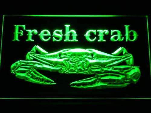 Seafood Fresh Crab LED Light Sign - Way Up Gifts