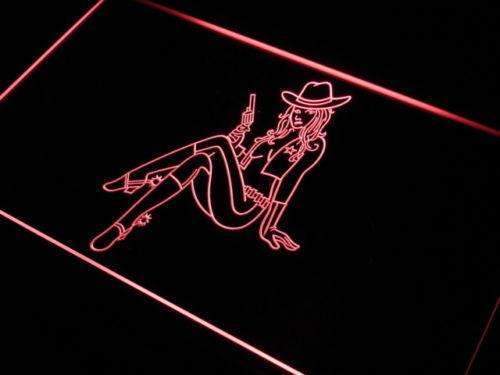 Sexy Cowgirl LED Light Sign - Way Up Gifts
