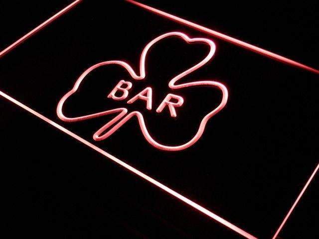 Shamrock Irish Bar LED Light Sign - Way Up Gifts