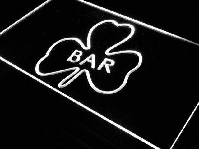 Shamrock Irish Bar LED Light Sign - Way Up Gifts