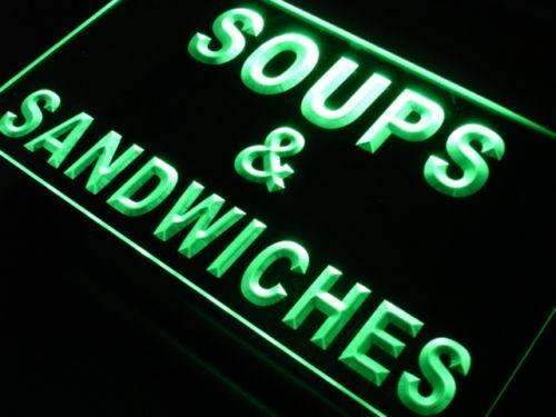 Soups Sandwiches LED Light Sign - Way Up Gifts