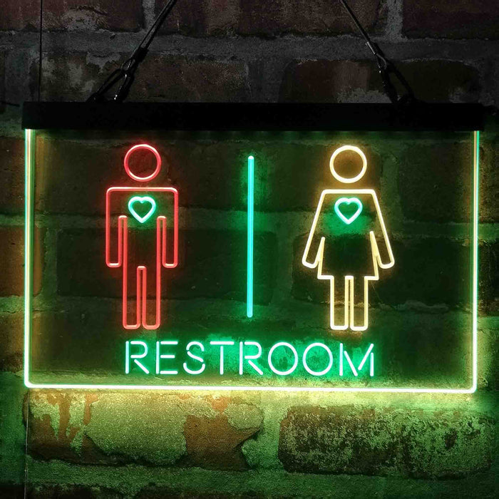 Restroom Toilet Men Women Unisex Deluxe App-Enabled 3-Color LED Light Sign - Way Up Gifts