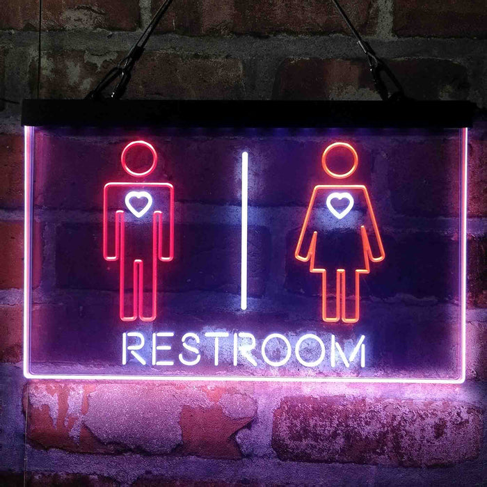 Restroom Toilet Men Women Unisex Deluxe App-Enabled 3-Color LED Light Sign - Way Up Gifts