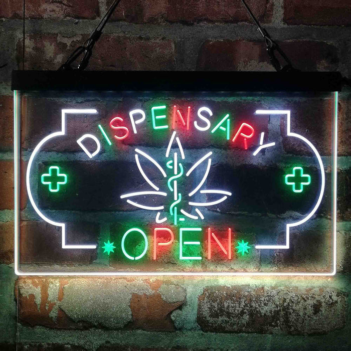 Dispensary Store Open Deluxe App-Enabled 3-Color LED Light Sign - Way Up Gifts