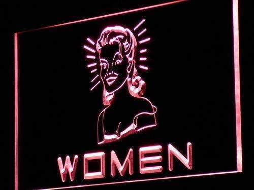 Women's Vintage Restrooms LED Light Sign - Way Up Gifts