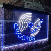 Turntable Music Records LED Light Sign - LED Gift Works