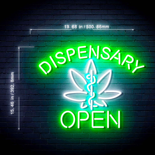 Open Medical Marijuana Dispensary Ultra-Bright LED Sign with Remote (Neon-Style, LED Technology) - LED Gift Works