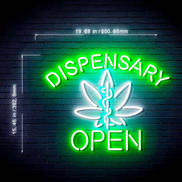 Open Medical Marijuana Dispensary Ultra-Bright LED Sign with Remote (Neon-Style, LED Technology) - Way Up Gifts